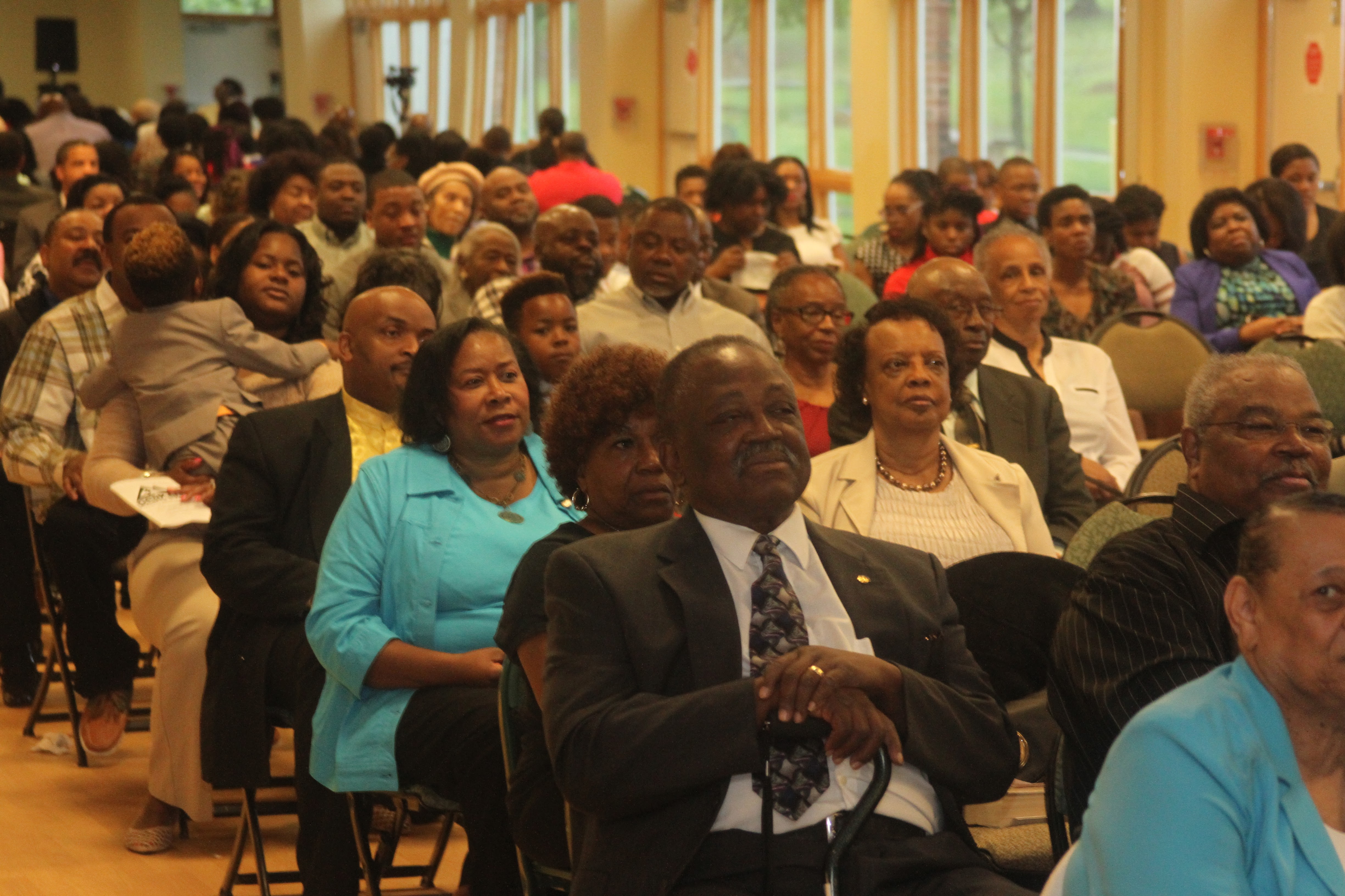 Congregation Sitting, Front View