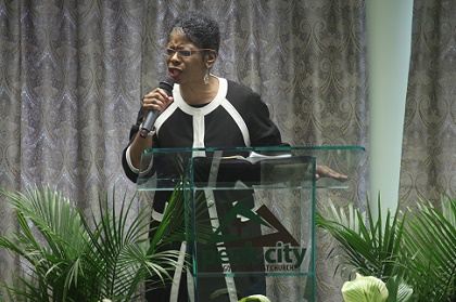 Congregation Sitting, Front View